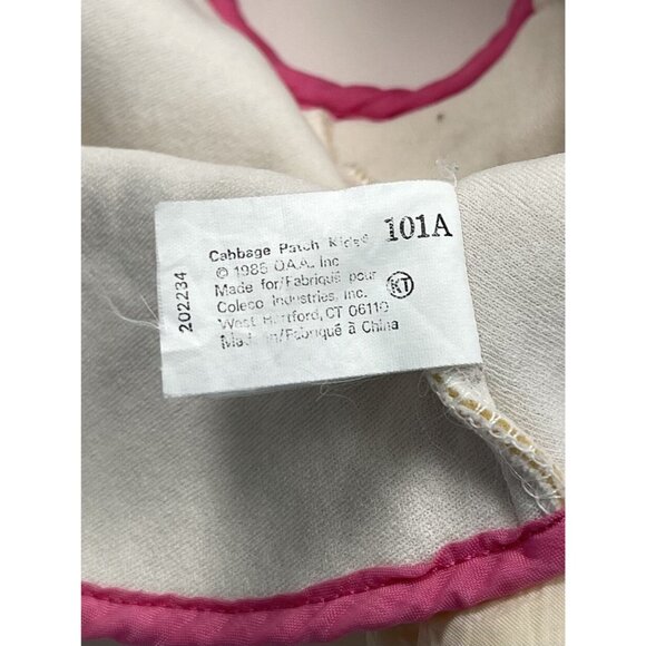 VTG 1985 Cabbage Patch Kids CUDDLY CRINKLES 5pc Clown Costume *Stains/1 Shoe* - Picture 6 of 6